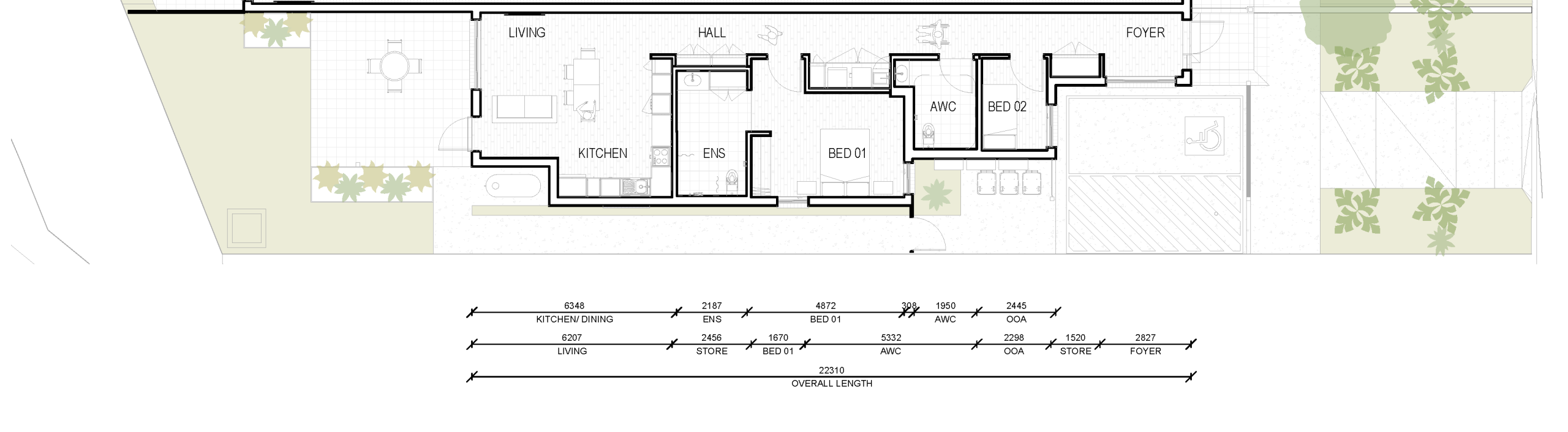 Floor PLan_villa_Kelton St 1 Kelton Street floorplan